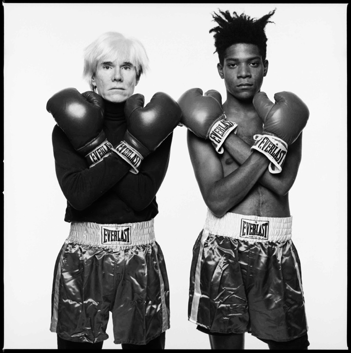 
                            <h4><em>Andy Warhol and Jean-Michel Basquiat, <br />
							New York City</em></h4>
                            1985 
                            <br /><br />
                            Gelatin Silver Print
                            </br>
                            20 x 20 inches
                            <br /><br />