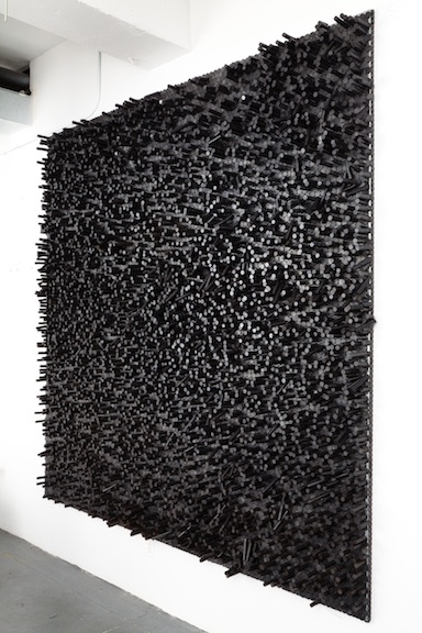 
                            <h4><em>Sprawl</em></h4>
                            2010 
                            <br /><br />
                            steel plates and magnets
                            </br>
                            96 x 96 inches
                            <br /><br />