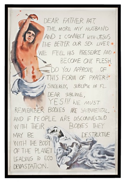 
                            <h4><em>Western Religion</em></h4>
                            2009
                            <br /><br />
                            Watercolor and ink on paper
                            </br>
                            40 x 26 inches 
                            <br /><br />
