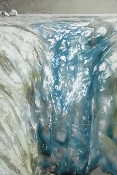 <h3>ALEXIS ROCKMAN</h3>
						<h4><em>Runoff</em></h4>
						2007</br>Oil on gessoed paper</br>
                        75 x 50 inches</br>
                        