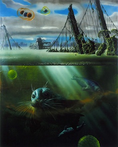 <h3>ALEXIS ROCKMAN</h3>
						<h4><em>Bridge</em></h4>
						2006</br>Oil and acrylic on wood</br>
                        40 x 32 inches</br>
                        